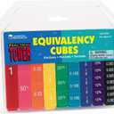 Learning Resources Fraction Tower Equivalency Cubes - 51 Pieces, Ages 6+ Math Learning Toys for Kids, Math Classroom and Homeschool Accessories, Fractions Learning for Kids,Back to School Supplies
