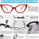 MARE AZZURO Blue Light Blocking Glasses for Women, Oversied Nerd Gaming Glasses for Computer