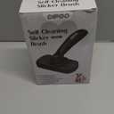 Self Cleaning Shedding Brush - Skin Friendly Grooming Tool for Dogs, Cats, and Puppies, Deshedding and Hair Removal for Long and Short Haired Pets, Black