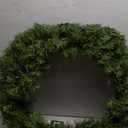 National Tree Company Pre-Lit Artificial Christmas Wreath, Green, Norwood Fir, White Lights, Christmas Collection, 30 Inches