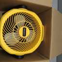 Battery Powered Fan Compatible with Dewalt 20V Max Battery, 750 CFM Cordless Jobsite Fan with AC Adapter, Brushless Motor Portable Shop Fan for Camping, Garage, Workshop, Outdoor (Tool Only), Large