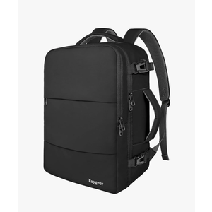 Taygeer Travel Laptop Backpack for Men Women, Airplane Approved Travel Backpack Suitcase with Usb Charging Port, Lightweight College 35l Luggage Bag 15.6inch Laptop Mochila Gifts for Business,Black