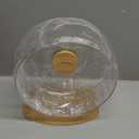 Niteangel Super-Silent Hamster Exercise Wheels - Quiet Spinner Hamster Running Wheels with Adjustable Stand for Hamsters Gerbils Mice Or Other Small Animals (M, Transparent)