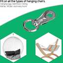 Heavy Duty Hanging Chair, Hammock Chair Swivel Hook Snap up to 1000 LB Capacity Stainless Steel for Indoor and Outdoor (Pack of 1)