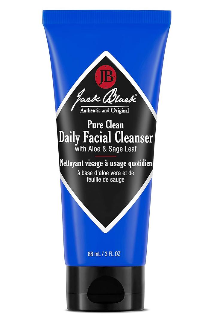 Jack Black Pure Clean Daily Facial Cleanser for Men - Mens Face Wash, Jack Black Face Wash Men's, Face Wash for Men, Face Cleanser for Men, 2-in-1 Mens Facial Cleanser & Toner, Gifts for Men (3 Fl Oz (Pack of 1))