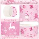 120Pcs Winter Pink Ice Cream Cups 12 oz Disposable Snowflake Snowman Elk Gift Paper Dessert Snack Bowls Winter Food Yogurt Containers for Hot or Cold Food Soup Candies Xmas Holiday Party Supplies