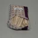 jinchan Striped Linen Kitchen Curtains 20 Inches Length Tier Curtains Farmhouse Modern Cafe Style Small Window Treatments Airy Light Filtering Rod Pocket for Living Room Bathroom 2 Panels Tan