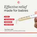 Genexa Infants' Clean Acetaminophen | Pediatrician Preferred Ingredients | Pain Reliever & Fever Reducer for Babies | Dye Free, 0% Artificial Additives | Delicious Organic Blueberry Flavor, 2 fl oz (1 Pack)