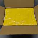 Toy Storage Organizer Bin for Lego, Plastic Organizer Box with Removable Tray and Building Baseplate Lid, Stackable Building Block Storage, Craft Storage Container for Lego Art, Toy, Tool, Sewing (Yellow)