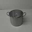 GoodCook Basics Stainless Steel Deluxe Stock Pot with Glass Lid, 8 quart, Silver