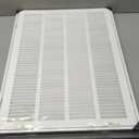 HVAC Premium 16" X 22" Steel Return Air Filter Grille for 1" Filter - Removable Face/Door - HVAC DUCT COVER - Flat Stamped Face - White [Outer Dimensions: 18 5/8"w X 24 5/8"h]