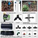 Drip Irrigation System with Water Timer Auto Watering System for Garden 5/16ID and 1/4 Inch Pipe 162ft Adjustable Spray Kit, for Greenhouse, Garden, Lawn, and for Potted Plants, Kit 8a - 162 ft
