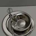 15 in Metallic Silver 3 Tier Plastic Cupcake Stand Round Dessert Display Tower Lace Cut Trim Party Events Decorations