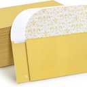 200 Pack Money Envelopes for Cash Gifts, Paper Greetings Money Holder Gift Envelope for Cash Gold Money Envelopes for Budgeting and Saving, Graduation, Birthday Supplies, 6.7 x 3 Inch