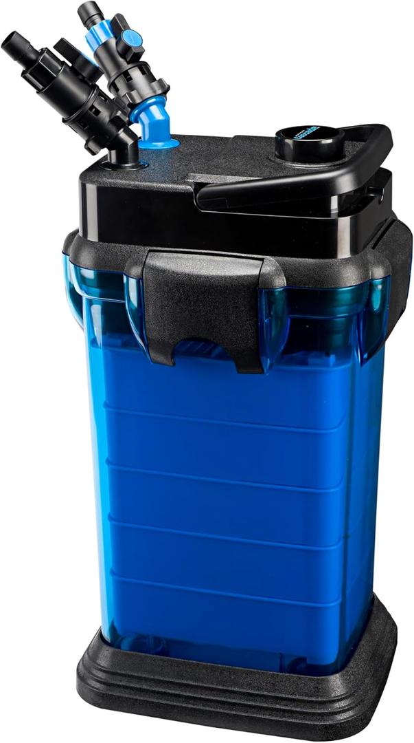 Penn-Plax Cascade All-in-One Aquarium Canister Filter  for Tanks Up to 200 Gallons (350 GPH)  Cascade 1500