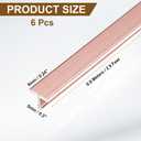 uxcell T Molding Floor Transition Strips 2.9ftx0.24 for Joining Plank 6Pcs