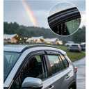 Window Rain Guards Fit for Toyota 4Runner 2003-2009, Out-Channel Window Visors Vent Visors Vent Shades Wind Deflector Dark Smoke Car Tape-on with Thicker 4PCS-B37