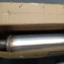 Universal 409 Stainless Muffler Straight-Through Performance Muffler Exhaust, center in | center out (2")