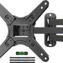 Suptek Full Motion TV Monitor Wall Mount for Most 13-42 Inch LED LCD Flat Curved Screen TVs & Monitors, Articulating Arms Swivel Tilt Extension Rotation, Max VESA 200x200mm up to 44lbs, MA1345