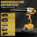 Cordless Rivet Gun Compatible with Dewalt 20V Max Battery, with a kitbox, Brushless Electric Automatic Rivet Gun for Rivets 1/8'', 5/32'', 3/16", for Metal Plastic and Leather