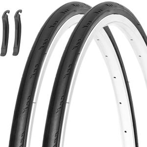 MOHEGIA Road Bike Replacement Tire: 700x25C/700x28C/700Cx35C Folding Bicycle Tire for On City Road Riding