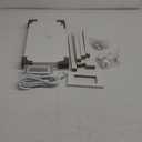 TUTOTAK Small Narrow Side Table with Charging Station, Skinny End Table for Small Spaces, Slim Nightstand with USB Ports and Outlet, Sofa Beside Table with Wheels, White TB01BW046