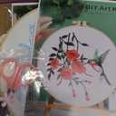 Embroidery Kit for Beginners,3 Pack Hummingbird and Flower Cross Stitch Kits for Adults,Needlepoint kit with Stamped Patterns,Hoop,Threads for Craft Lover,Hand Stitch with Embroidery Skill Techniques