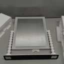 HIEEY Lighted Makeup Mirror, Hollywood Vanity Mirror with Lights, Three Color Lighting Modes, and 5X Magnification Mirror, Smart Touch Control, 360Rotation (17.3in,White,Gift Box)