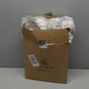 Cozy Bliss Faux Fur Throw Blanket for Couch, Fuzzy Soft Plush Thick Bubble Blanket for Sofa Bedroom Living Room, 50 * 60 Inches Tie-dye Taupe