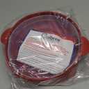 The Original Salbree Collapsible Silicone Microwave Popcorn Popper Maker Machine, Microwavable Bowl Holds 16 Cups, Uses Hot Air and Oil Always Optional (Ruby Red)