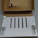 Desk Side Storage, Under Desk Storage, No Drill Steel Hanging Desk Organizer, Laptop Holder, Table Hanging Storages Holder for Office & Home (White)