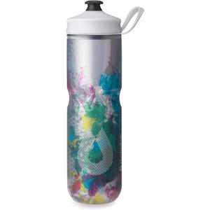 HydraPak | Polar Bottle - Polar Sport Insulated Water Bottle - BPA-Free, Sport & Bike Squeeze Bottle with Handle (Splash Multi, 700ml / 24oz)