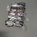 CCVOO Progressive Multifocal Reading, Blue Light Blocking, Unisex, Filter UV Ray/Glare Glasses (5 Pack C3 mix, 1.5x) (2 Black/Turtle/Red/Dark Blue)