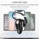 Kendir Bluetooth Headset, V5.0 Ultralight Wireless Headphone Cell Phone Earpiece with Mic Headsetcase, Volume Control, Handsfree Earbud, Compatible with Android/iPhone/Smartphones/Laptop