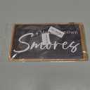 Outdoor Party Decorations Smores Bar Sign Supplies for Wedding 11 X 6 Inch Black (CA7US-032)