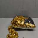 108pcs Black Gold Roses Head Flowers with Stem - Graduation Artificial Flowers Rose Bulk - Silk Rose Fake Flower for Wedding Bouquet Decor DIY Baby Shower Centerpieces Grad Party Tables Decoration