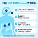 QSI-Lacto Original 1 Pack, Natural GLP-1 Appetite Suppressant for Weight Loss, Akkermansia Prebiotics, Third-Party Tested, 90 Servings