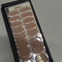 ohora Semi Cured Gel Nail Strips (N Cream Beige) - Nude, Solid, Works with Any UV/LED Lamps, Salon-Quality, Long Lasting, Easy to Apply & Remove - Includes 2 Prep Pads, Nail File & Wooden Stick