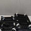 Furniture Dolly,Furniture Movers Dollys with Wheels,16in-11in 500lbs Capacity,Moving Dolly 4 Wheels Heavy Duty,4 Wheels Small Flat Dolly, 2 Pack, Black