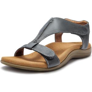 PARTY Women's Open Toe Arch Support Sandals (Gray)