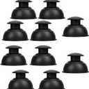 Silicone Cupping Therapy Sets 10pcs,Professional Vacuum Cupping for Myofascial Massage/Joint Pain/Anti Cellulite/Deep Muscle Relief & More (10pcs,Black)