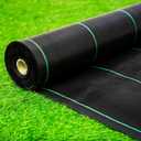 6ft x 100ft Landscape Fabric Weed Barrier Fabric Heavy Duty,3.2OZ Weed Block Fabric, Garden Liner Ground Cover Weed Control Fabric, Weed Tarp for Garden
