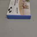 Ansible 24 Pcs Chair Leg Floor Protectors Square, Silicone Felt Furniture Leg Pads Caps Covers for Hardwood Floors (Fit:1-1/16" to 1-5/8") (Clear)