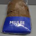 MIULEE 100% Blackout Linen Textured Curtains for Bedroom Solid Thermal Insulated Copper Brown Grommet Room Darkening Curtains & Drapes Luxury Decor for Living Room Nursery 52 x 72 Inch (2 Panels)