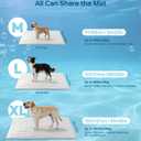 Cooling Mat for Dogs, 36"x23" Self-Cooling Dog Bed with Arc-Chill Technology 3.0, Non-Slip Washable Pet Cooling Pad for Small & Medium Dogs, Indoor Outdoor Kennel Floor Use - Grey