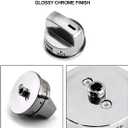 Funmit Upgrade Gas Stove Knobs Replacements for LG LRG30357ST LRG30355ST LRG30855ST Gas Range, 4PCS EBZ37189611 Range Control Knob and 1PCS EBZ37189609 Range Burner Control Knob (Super Boil)