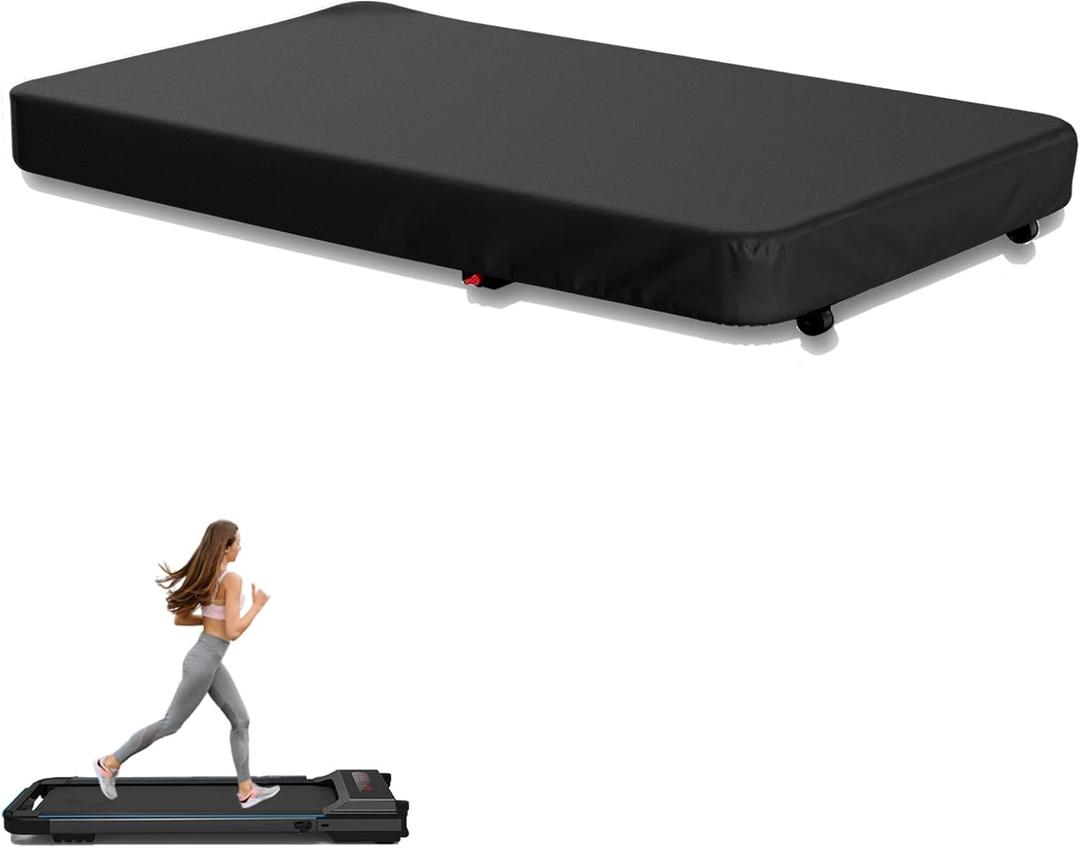 Walking Pad Cover for Home, Waterproof and Dustproof Under Desk Treadmill Cover - Fit for 48-56 in Portable Folding Treadmill and Office Under Desk Smart Walking Running Machine, Black