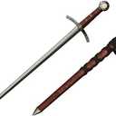 Wuu Jau Co H-26035WD Crusader Knights of Templar Short Medieval Cosplay Sword Dagger, 23", Black