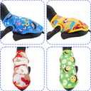 8PCS/Pack Dog Shirts Male for Small Dog Boy Sleeveless T Shirts Soft Stretchy Cats Doggie Puppy Tank Top Tee Vest S