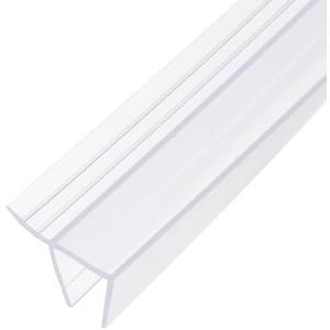 uxcell Shower Door Side Seal, Widen F-Type Shower Door Sweep for 1/4" Glass 86.5" Long Frameless Glass Door Seal Strip Stop Shower Leaks, Clear